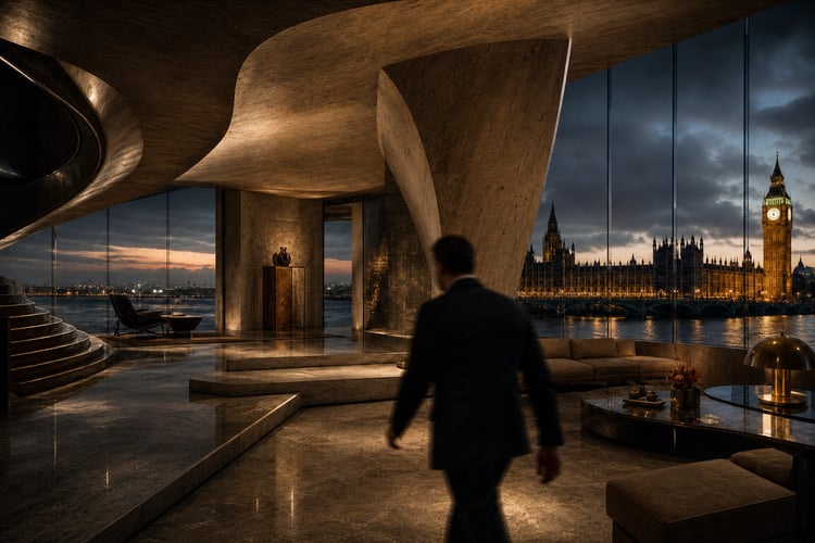 Brutalist Mid Century Agent's Lair | Bond By Design | Everything But the Kitchen Sink 
