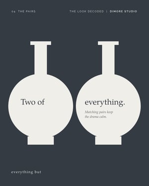 Two of everything: two identical vases side by side