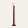 Flo red glass floor lamp