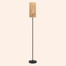 Woven floor lamp