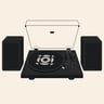 Record player with speakers