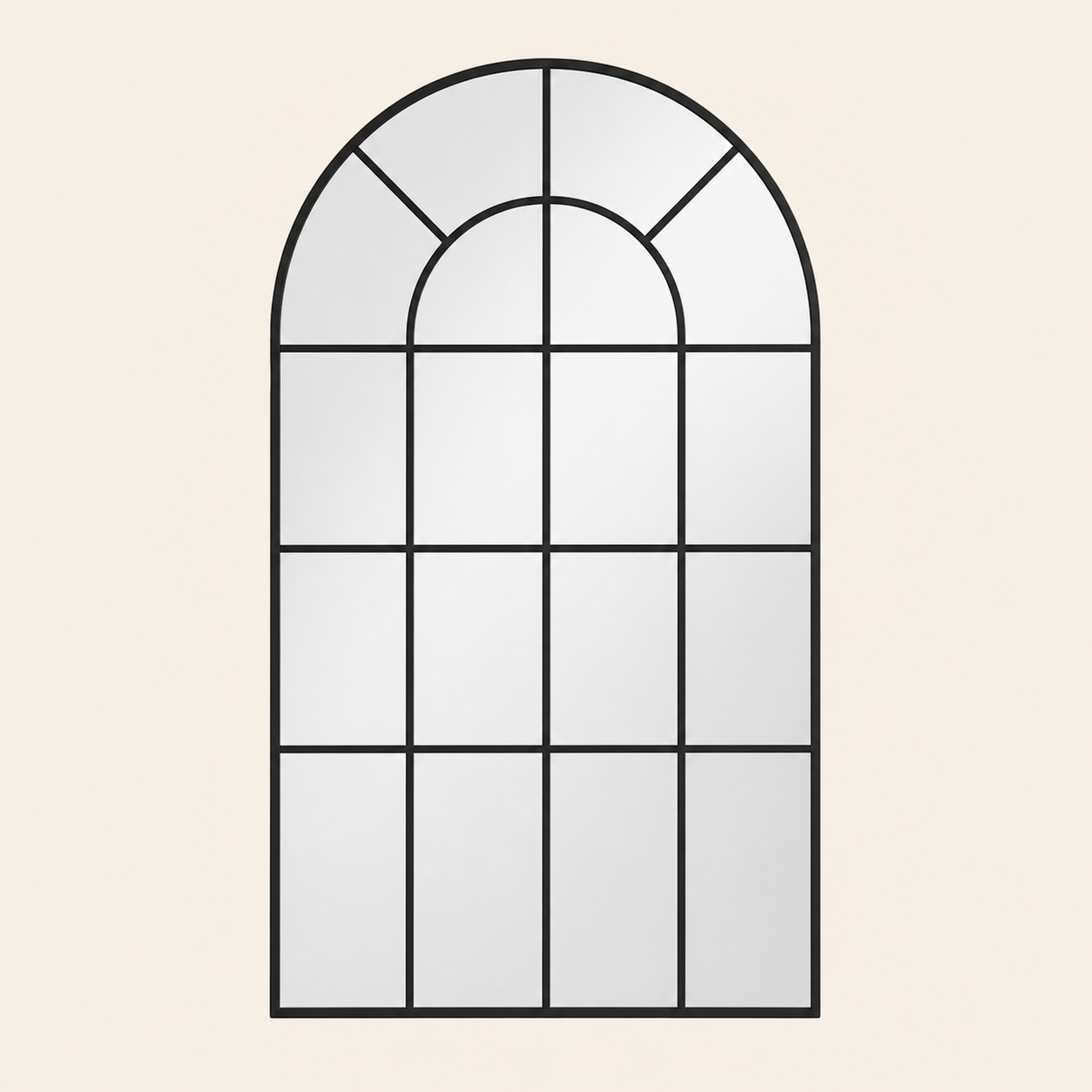 Mirror with Light Beige Background in Color
