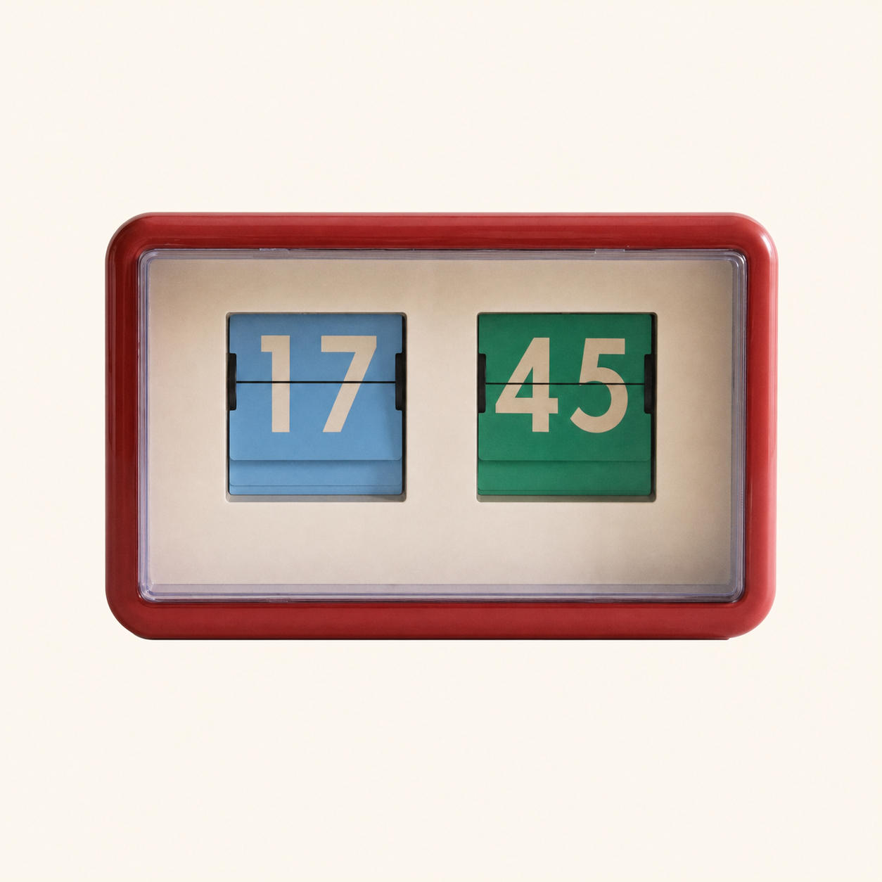 Zara Home flip clock with rotating card display 
