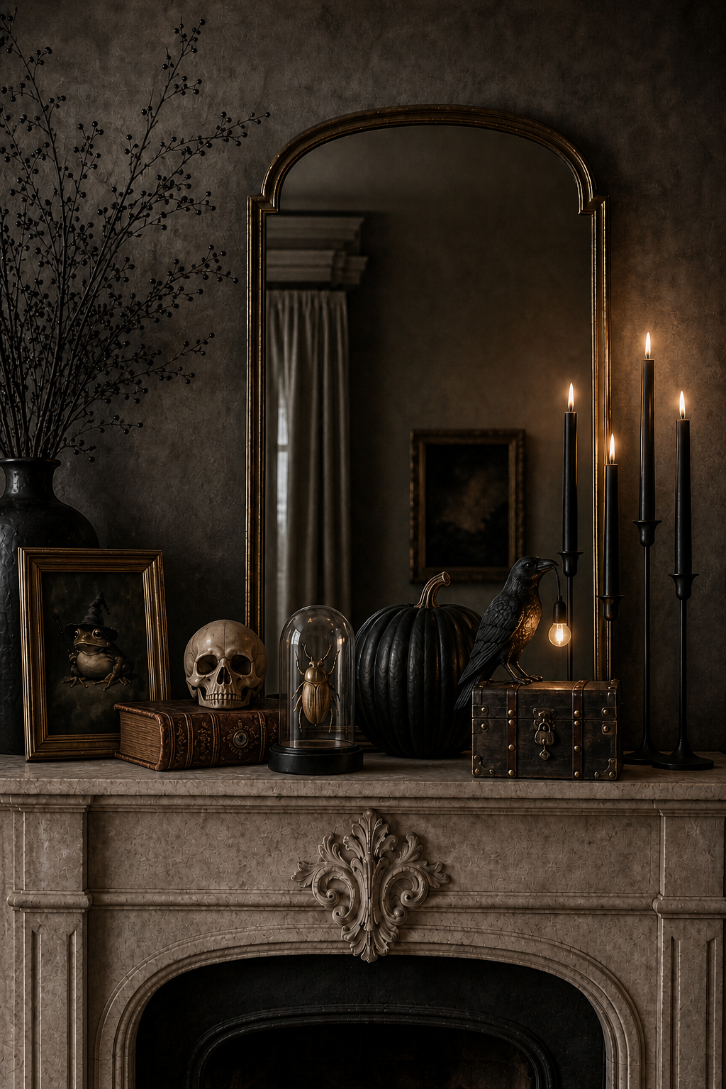 Inside the haunted house: the drawing room