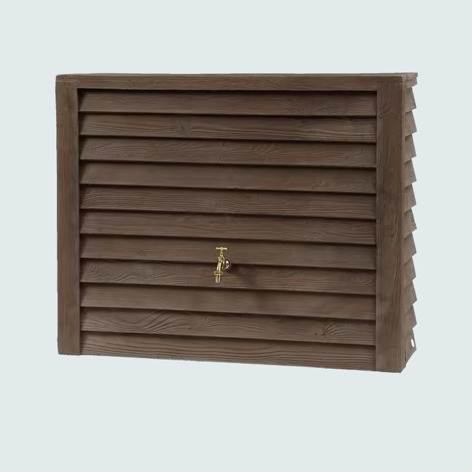 Water Buts Direct 350L Woody Wall Tank Dark Brown The Good Life